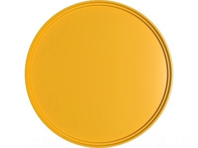 Крышка круглая для ведра ВП 5,8, жёлтая, код: 35780