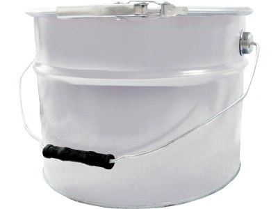 Ведро металл 10л. с крышкой на обруче, с покрытием внутри, арт. ВМо 10б с покрытием (Б), код: 28124