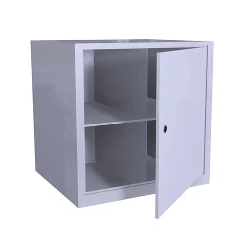 Металлический шкаф ХПГ 4В для СИЗ и противогазов 450x450x400 мм Светло-серый