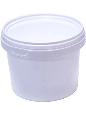 Ведро 0,55л круглое белое, арт. ВП 0,55 бел, код: 20668