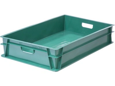 Ящик сплошной 740×465×145 мм, объем 39 л., арт.: 404Т-2, зелёный, код: 22443