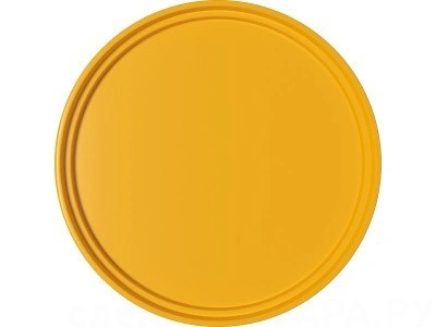 Крышка круглая для ведра ВП 0,65, ВП 0,85, ВП 1 литров, желтая, код: 03735
