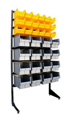 Стойка для хранения РТИ с пластмассовыми ящиками 1801-0/0/3/4 G-Gr