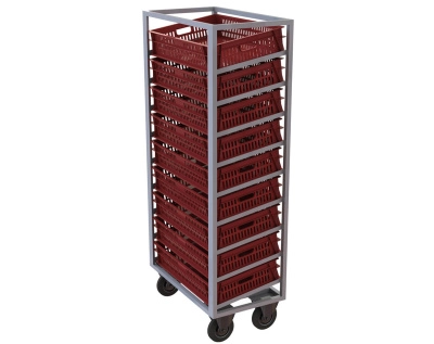 Тележка для хлебных ящиков 145 мм односторонняя