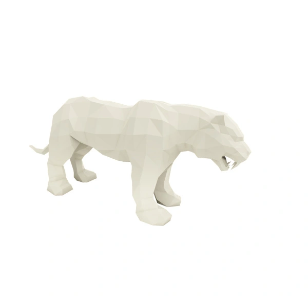 Полигональная фигура «Тигр»