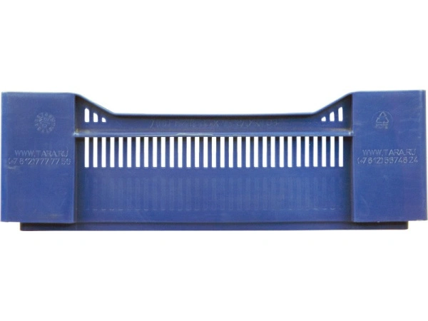 Ящик перфорированный 600×400×135, арт.: 120, объём 32.4, синий, код: 02365