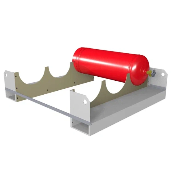 Ложемент для перевозки 3-х пропановых баллонов ПБП-08 1170x1100x290 мм Серый