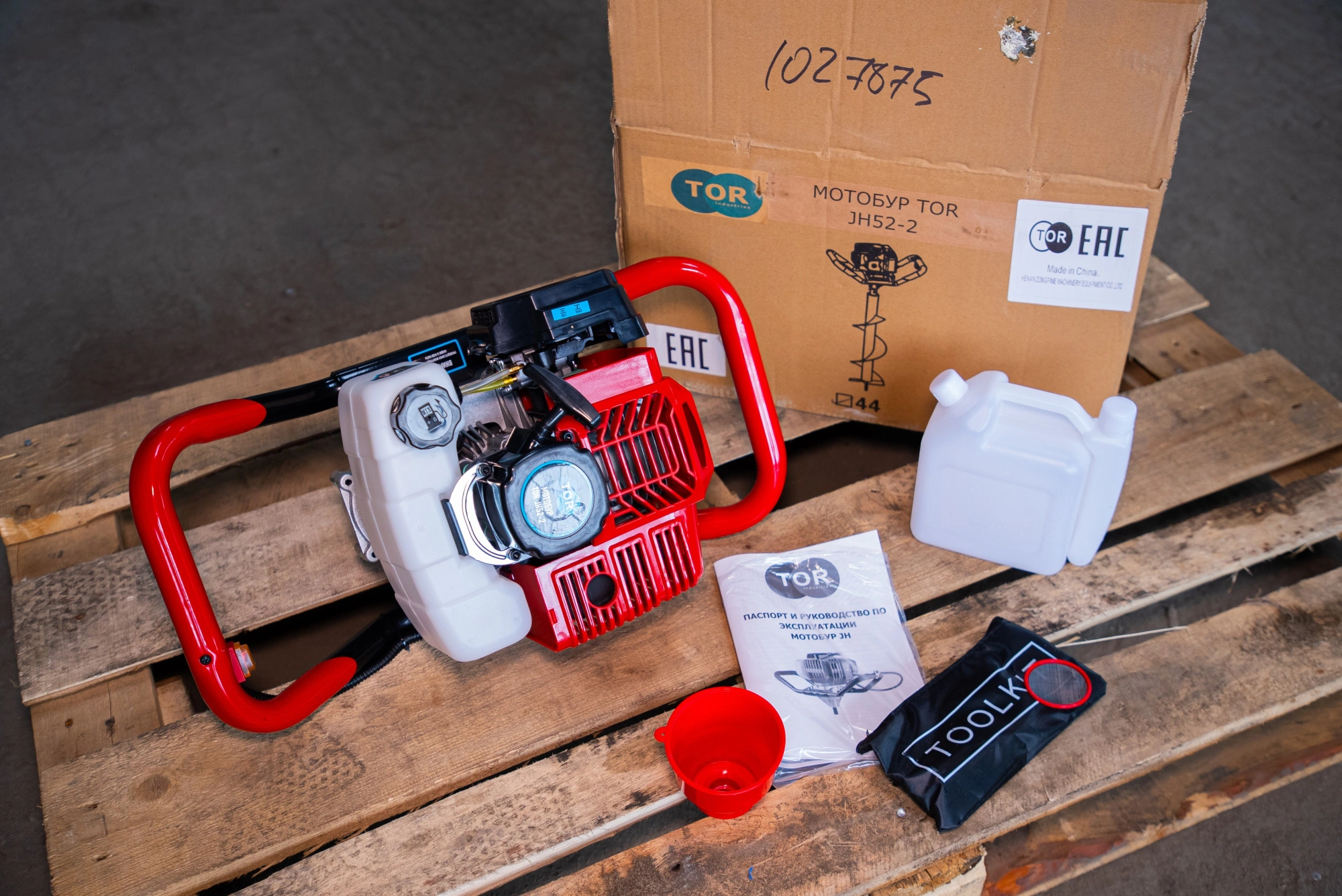 Мотобур без шнека 1,8 кВт 2 ручки TOR JH52-2