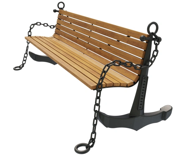 Скамейка чугунная «Якорь» 1,2 м