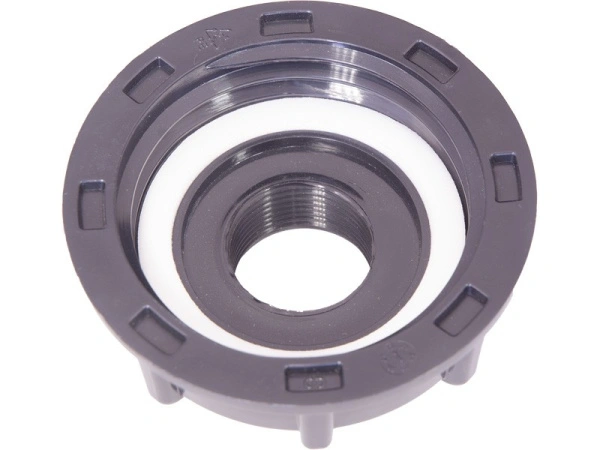 Переходник п/э для еврокуба с выступом 2"×3/4" "мама-мама", резьба S60X6, код: 37994