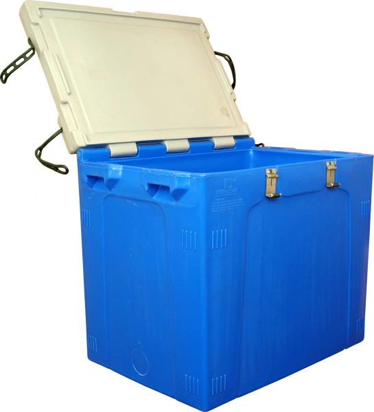 Контейнер 840х575х745 мм с крышкой, арт. RIC 150 синий, код: 01677