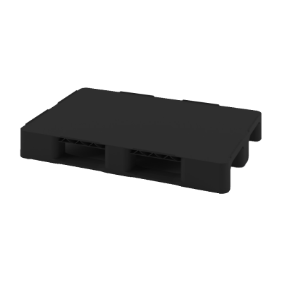 Универсальный сплошной пластиковый поддон 1200х800 на двух полозьях 