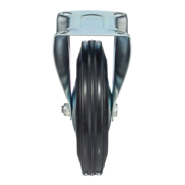 Колесо неповоротное Стелла-техник 4002-200 диаметр 200мм, грузоподъемность 185кг, резина, металл