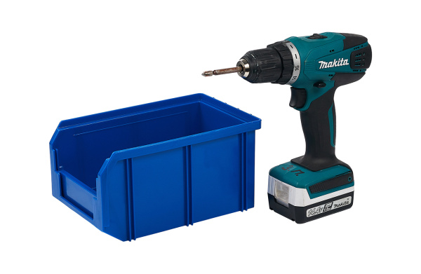 Пластиковый ящик Стелла-техник V-2-синий 234х149х121мм, 3,8 литра