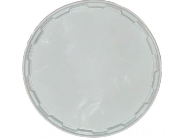 Ведро 10,7л круглое, с металлической ручкой, с белой крышкой, код: 36795